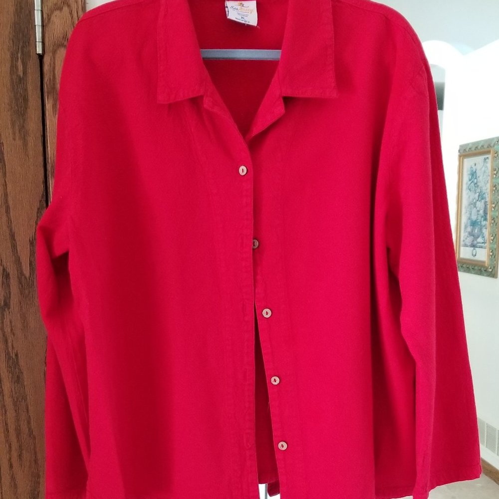 Seabreeze of California - Red Top and Pants Set XL